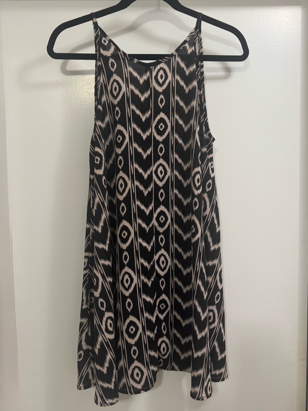 WONDERLAND HNL - o/s  Black and Cream-Print Mini Dress